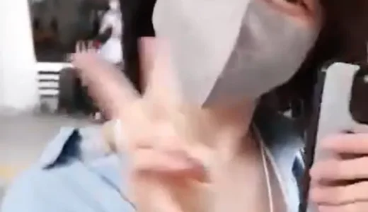 NMIXXオ・へウォンおっぱいノーブラ動画｜かわいい空港ファッション